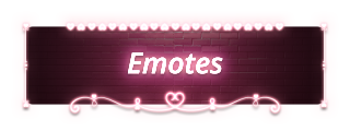 Emotes Panel from Neon Valentine Panels Theme.